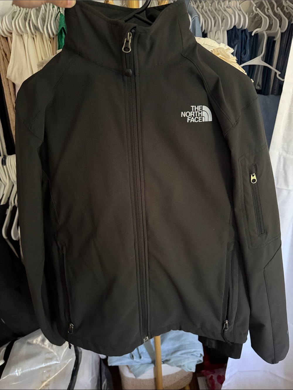 The North Face Black Men's Softshell Windbreaker Jacket